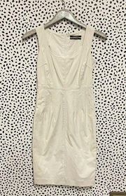 Club Monaco Cream Hannah Sleeveless Sheath Dress Size 00