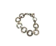 Cookie Lee Inspirational Bracelet Silvertone Women Chain Love Peace respect