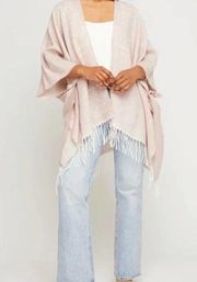 Gentle Fawn Women's Hermosa Kimono Fringed Pink Size M/L