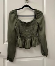 Boutique Green Blouse