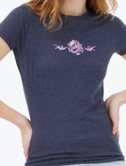 Aeropostale Flocked Dragon Graphic Tee