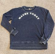 Roxy Maybe Today Vintage Style Crew Neck Sweatshirt S