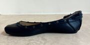 Gianni Bini Black Studded Square Toe Womens Size 8.5 M Ballet Flats Balletcore