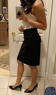 Black pencil skirt