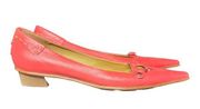 BCBGMaxazria Womens pointy toe coral shoes size 8 1/2