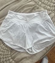 Lululemon White Shorts 4”