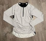 Calia By Carrie Underwood Black And White Striped Long Sleeve Athletic Top M