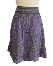 Vintage Y2K Esprit fairy boho hippie midi mini embroidered sequin purple skirt