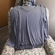 Blue And White Striped Long Sleeve