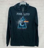 Grey Pink Floyd zip up jacket sm