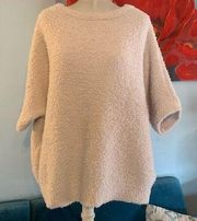 Barefoot Dreams Stone Ivory CozyChic Dolman Pullover Top Shirt Top M Medium