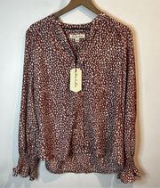 NWT | Women’s Vine&Love Animal Print Blouse | Large