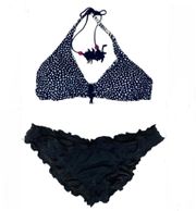 Victoria's Secret  Black & White Reversible Bikini Swim Suit