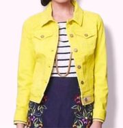 PILCRO AND THE LETTERPRESS Women's yellow denim jacket. Size LargeP