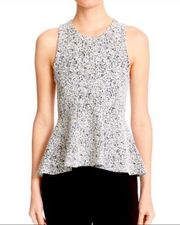 NWOT Theory Colisha Swing Top in Lustrate Crepe - Peplum Hem!