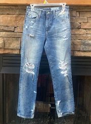AG Adriano Goldschmied The Phoebe vintage high waist tapered leg jeans size 27