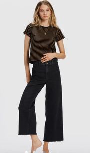 Black Free Fall Wide-Leg Pants