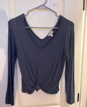 Love Fire Ribbed Blouse