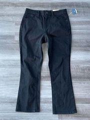 Universal Thread High Rise Kick Boot Crop Jeans Size 4 Black NWT Cotton M12