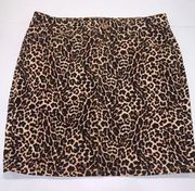 INC ANIMAL PRINT SKIRT