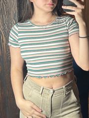 Striped Crop Top