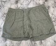 Eddie Bauer Linen Cotton Blend Green Shorts size XXL