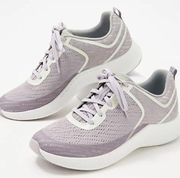 NEW Dansko Mesh Lace Up Walking Sneakers In Sky Lavender Arch Support Size 39/9