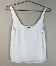 AYR Tank Top Womens Sz Small Scoop Neck Silk Blend Lined Sleeveless First Thing