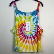 Juicy Couture Tie Dye Ribbed Tank in Spiral Combo (3X)