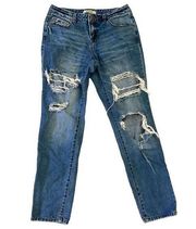 Refuge Destroyed/ Distressed Jeans Straight Leg Everyday Casual