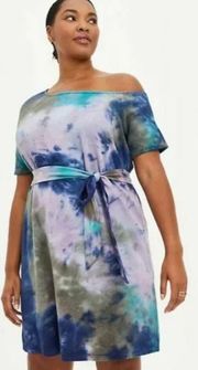 Off The Shoulder Tie Dye Dress NWT