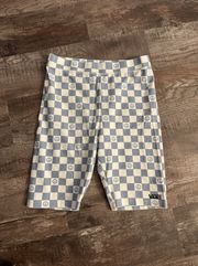 Checkerboard Leggings Short Medium Peace