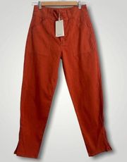 Joie Mirenda Cotton Pants in Chili NWT Size 4