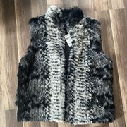 faux fur vest NWT size s/m