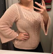 Light Pink Sweater Top 