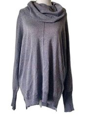 Y2K sparkle silver grey sweater Joseph A size L