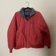 Lands’ End Vintage Squall Brick Red and Fleece Jacket