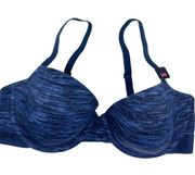 push up blue bra women Size 34D