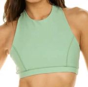 WeWoreWhat Racerback Activewear Sports Bra Fair Green S Small NWT