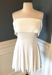 Off White Cream Dress B Original Boutique Knit A Line Medium Women Fit and Flare