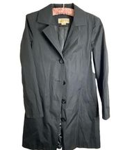 MICHAEL Kors black trench coat size medium