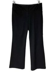 Express Editor Dress Pants Women's 8R Black Wide Leg Trouser stretch career