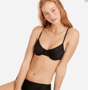 MADEWELL Black underwire bikini top size XS