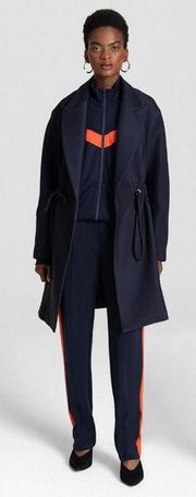 A.L.C. Navy Twill Gene Coat Utility Parka Jacket