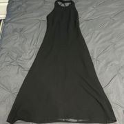 Evan Picone Black Evening Dress With Rhinestone Detailing