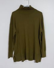 Green Mock Neck Sweater