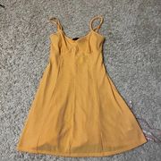 Forever 21  light orange skater dress size large