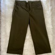 Attention Olive Green Modern Fit Capris