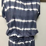 C&C California Tie Dye Dress with draw string size Large