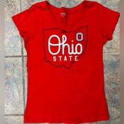 Ohio State University the  short sleeve v-neck tshirt, size medium